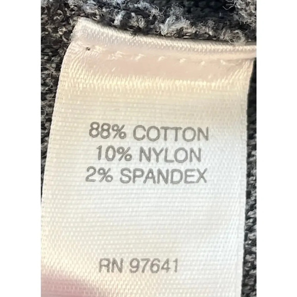 J.Jill Womens L Black/White Ponte Slim Leg Pull on Career Wear FLAW - Picture 6 of 13